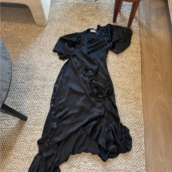 ASOS Elegant Black Wrap Dress - Picture 1 of 3